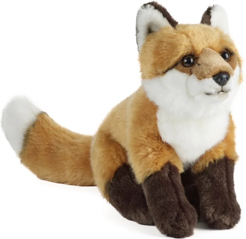 Pluche vos knuffel - 39 cm - Vossen - bosdieren knuffels - Speelgoed voor kinderen - cadeau - luxe versie från Living Nature i Flerfärgad – produktbild