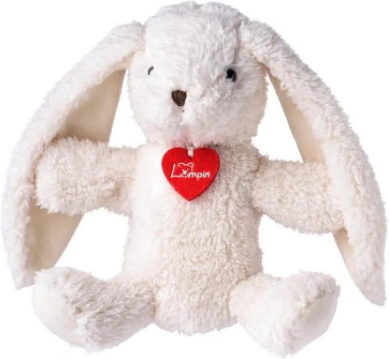 Handpop - Konijn - Julie - 20cm by Lumpin in Ecru, Red – product photo