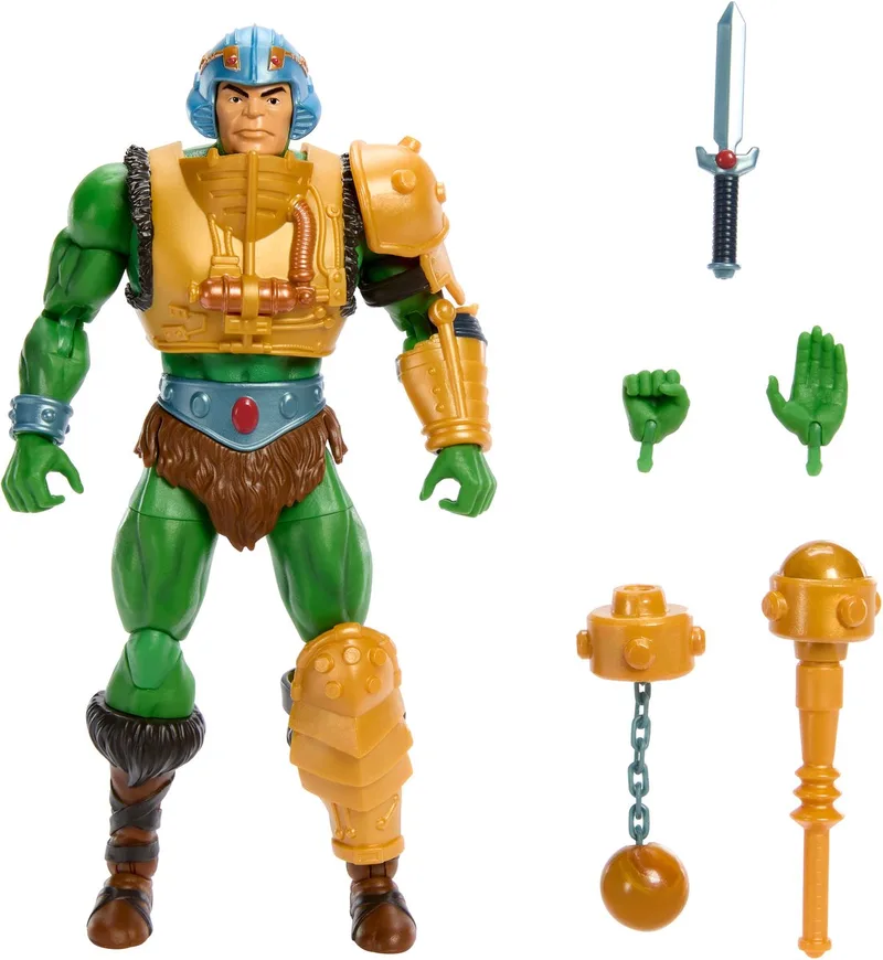 Masters of the Universe Masterverse Vintage Collection Action Figure Man-At-Arms 18 cm Action Figuur van Mattel in Meerkleurig – productfoto