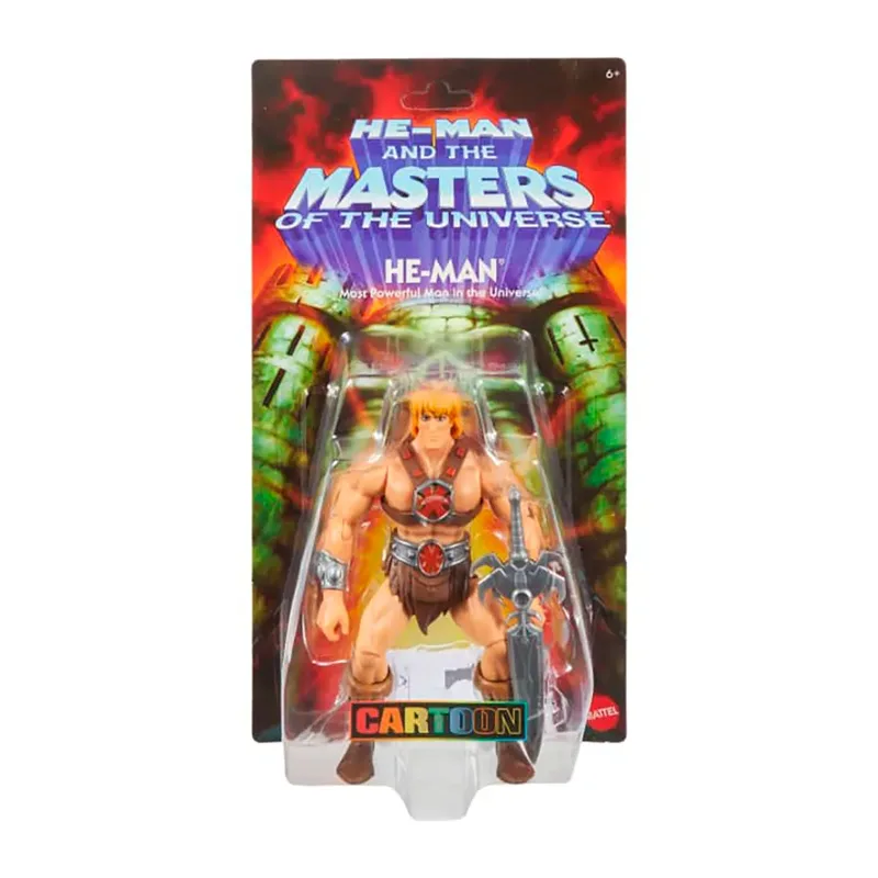 Masters of the Universe Origins Action Figure Cartoon Collection: He-Man 14 cm Action Figuur van Mattel in Meerkleurig – productfoto 2 van 2