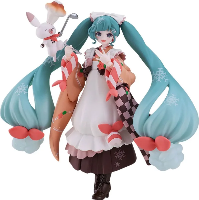 Character Vocal Series 01: Hatsune Miku Figma Action Figure Snow Miku: Winter Delicacy Ver. 14 cm Action Figuur van Max Factory in Meerkleurig – productfoto