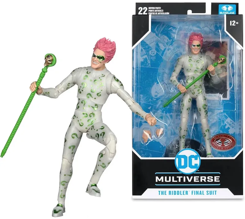 Batman Forever DC Multiverse Action Figure Riddler (Final Suit) (Red Platinum Edition) 18 cm Action Figuur van McFarlane Toys in Meerkleurig – productfoto