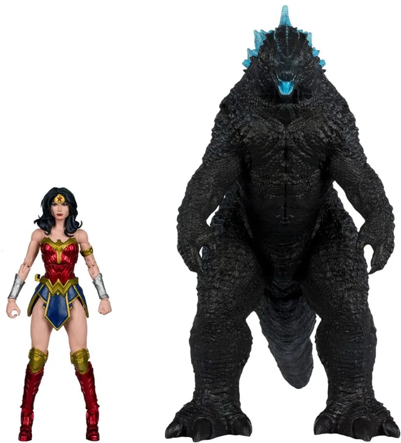 DC Justice League Monsterverse DC Multiverse Action Figuur 2-Pack Wonder Woman Vs. Atomic Blast Godzilla 18 cm Action Figuur van McFarlane Toys in Meerkleurig – productfoto