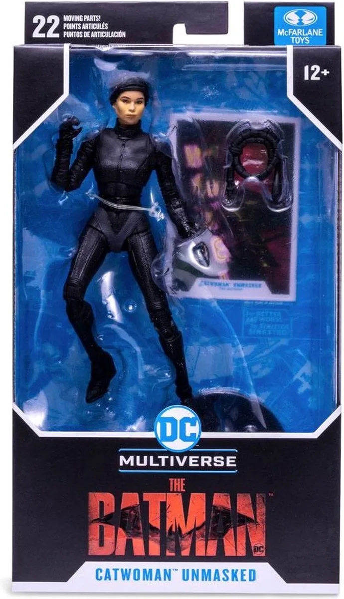 DC Multiverse Action Figure Catwoman Unmasked (The Batman) 18 cm van McFarlane Toys in Zwart – productfoto