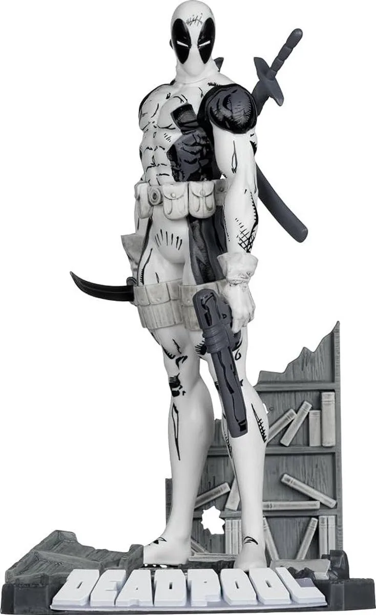 Marvel Collection PVC Statue 1/10 Deadpool (The New Mutants #98) (Line Art) (Gold Label) 17 cm Beeld by McFarlane Toys in Multicolour – product photo