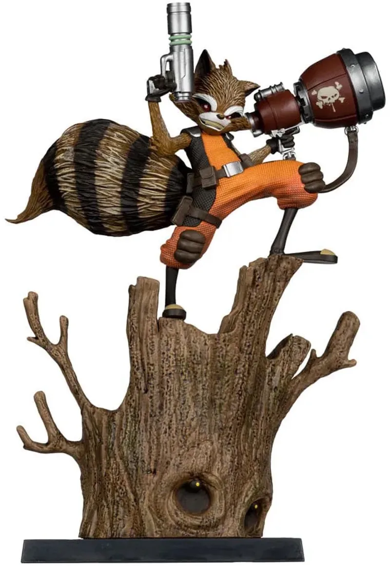 Marvel Collection PVC Statue 1/6 Rocket Racoon (Rocket Racoon: A Chasing Tale #1) 18 cm Beeld by McFarlane Toys in Multicolour – product photo