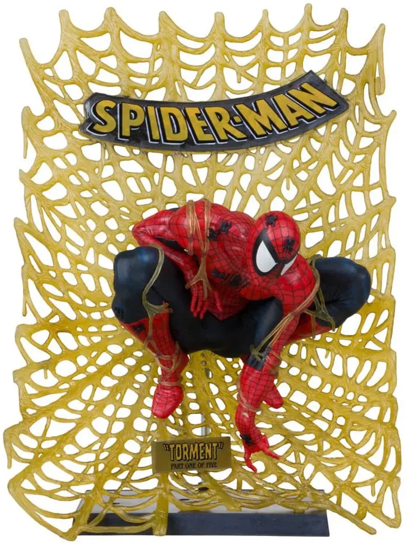 Marvel Collection PVC Statue 1/6 Spider-Man (Spider-Man # 1) (Gold Edition) (Gold Label) 15 cm Beeld by McFarlane Toys in Multicolour – product photo