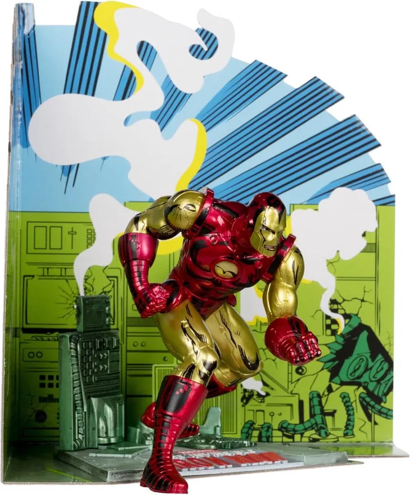 Marvel PVC Statue 1/10 Iron Man (The Invincible Iron Man #126) 11 cm Action Figuur by McFarlane Toys in Multicolour – product photo