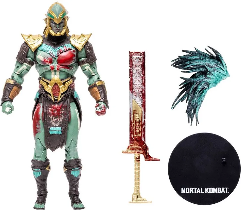 Mortal Kombat Action Figure Kotal Kahn (Bloody) 18 cm van McFarlane Toys in Zwart – productfoto