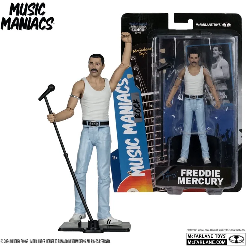 Music Maniacs Rock Action Figure Freddy Mercury 15 cm Action Figuur by McFarlane Toys in Multicolour – product photo