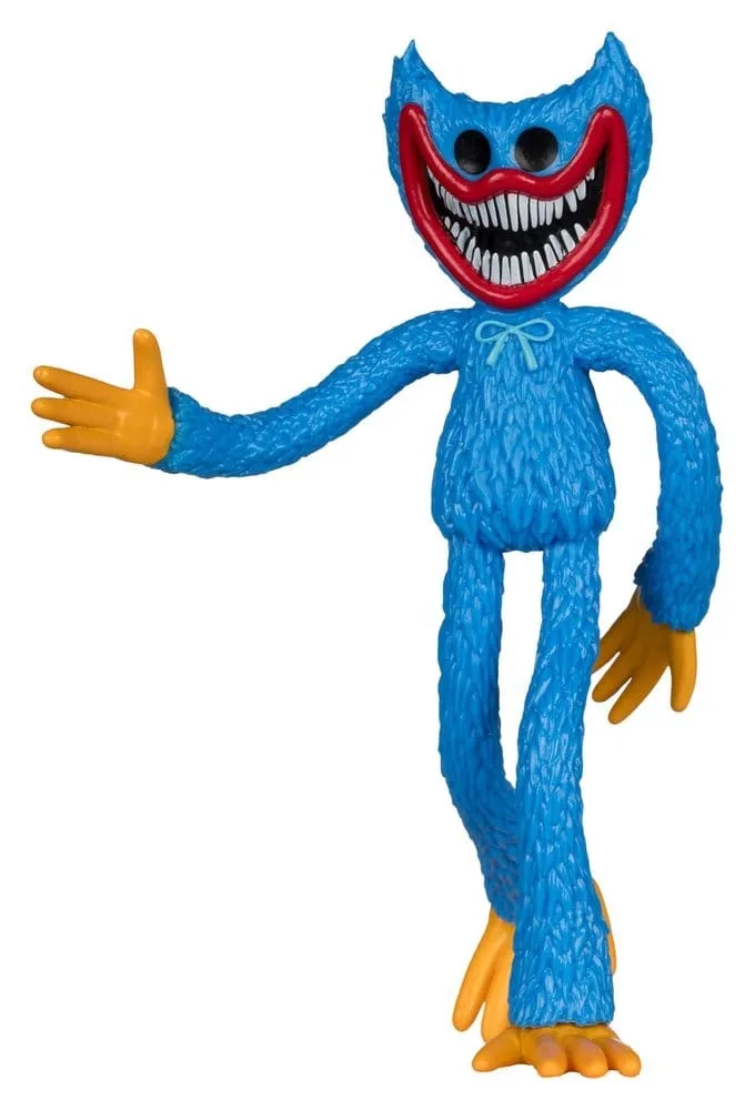 Poppy Playtime Nightmare Huggy Wuggy Bendy Figure van McFarlane Toys – productfoto