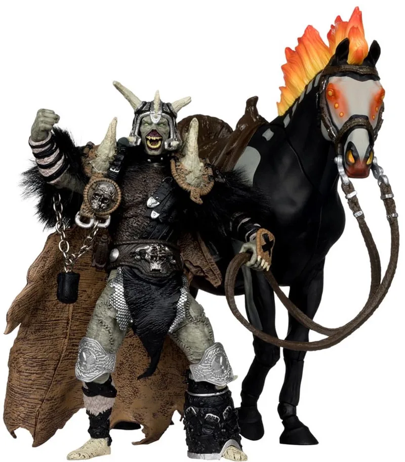 Spawn Action Figure Bloodaxe met Horse (Spawn: The Dark Ages) (McFarlane Toys 30th Anniversary) (Gold Label) 18 cm Action Figuur van McFarlane Toys in Meerkleurig – productfoto