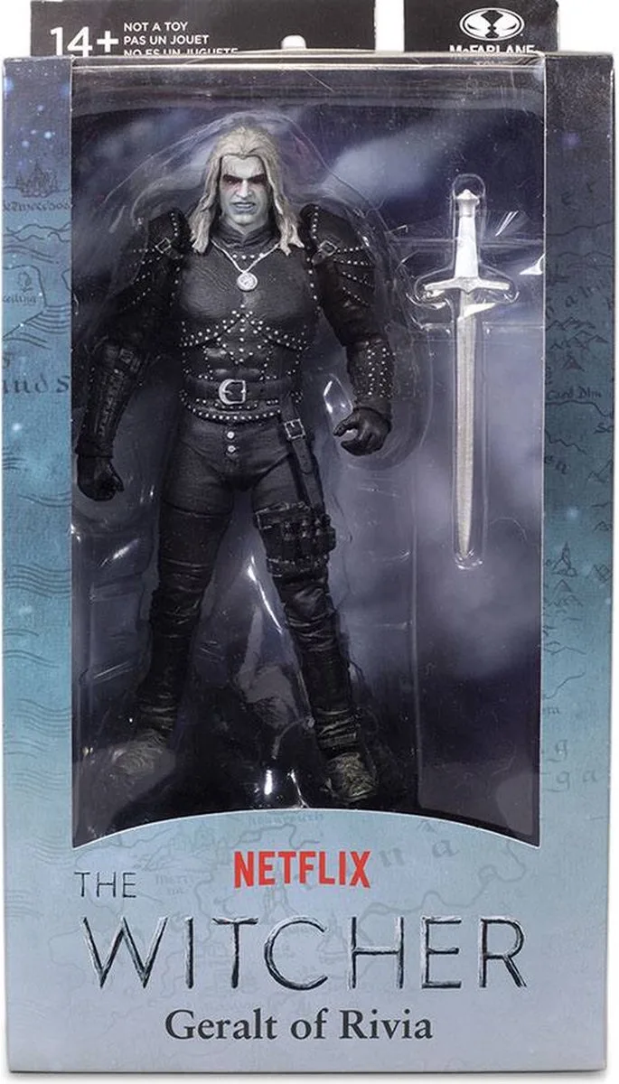 The Witcher Netflix Action Figure Geralt of Rivia Witcher Mode (Season 2) 18 cm by McFarlane Toys in White – product photo