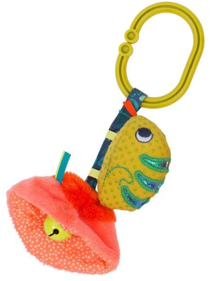 Activiteitenspeeltje Kameleon 'Dans la Jungle' från Moulin Roty i Gul – produktbild