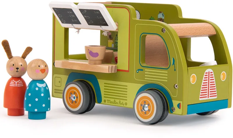 food truck la grande famille från Moulin Roty i Grön – produktbild
