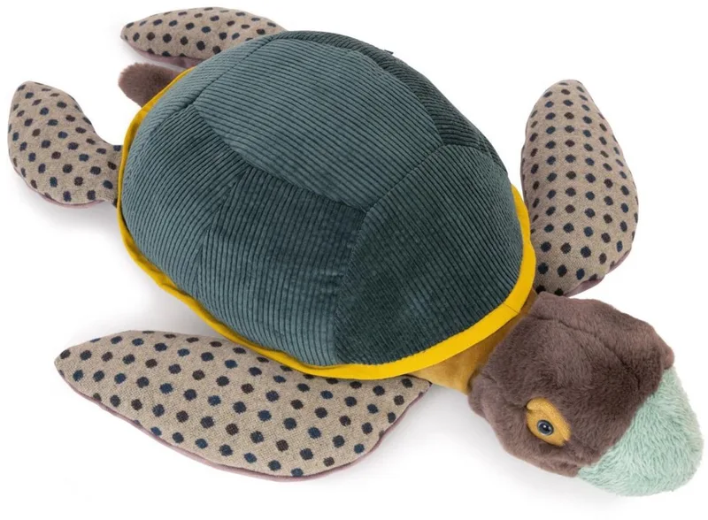 Grote Schildpad 'Autour du Monde' van Moulin Roty in Geel – productfoto