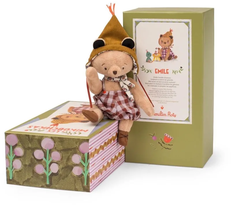 knuffelbeer les minouchkas - emile - 25,5 cm by Moulin Roty in Brown – product photo