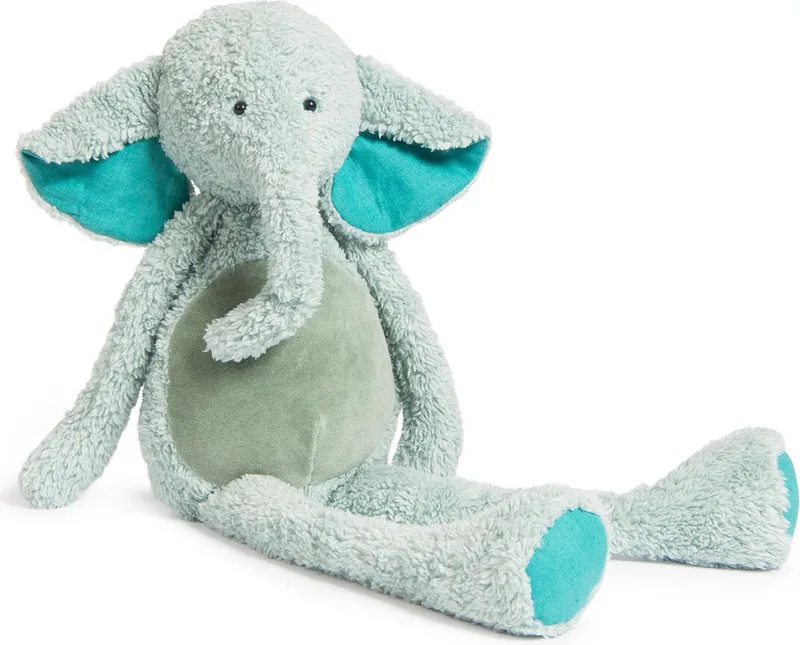 knuffelolifant les baba-bou - 57 cm von Moulin Roty in Blau – Produktfoto