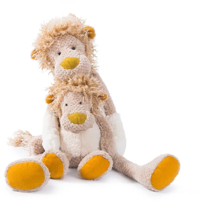 Leeuw Groot 'Les Baba Bou' van Moulin Roty in Beige – productfoto