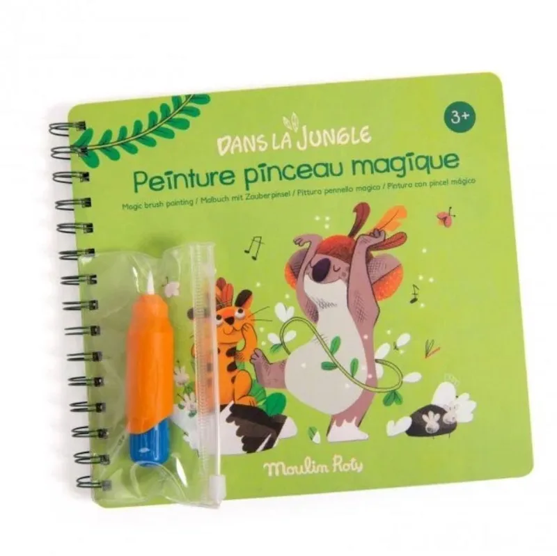 Magisch Schilderen 'Dans La Jungle' fra Moulin Roty i Flerfarvet – produktbillede