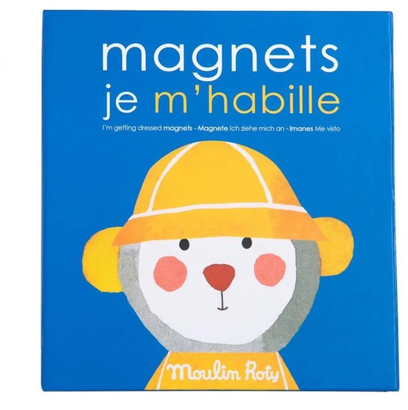 Magnetisch spel 'Ik kleed mij aan' by Moulin Roty in Blue – product photo
