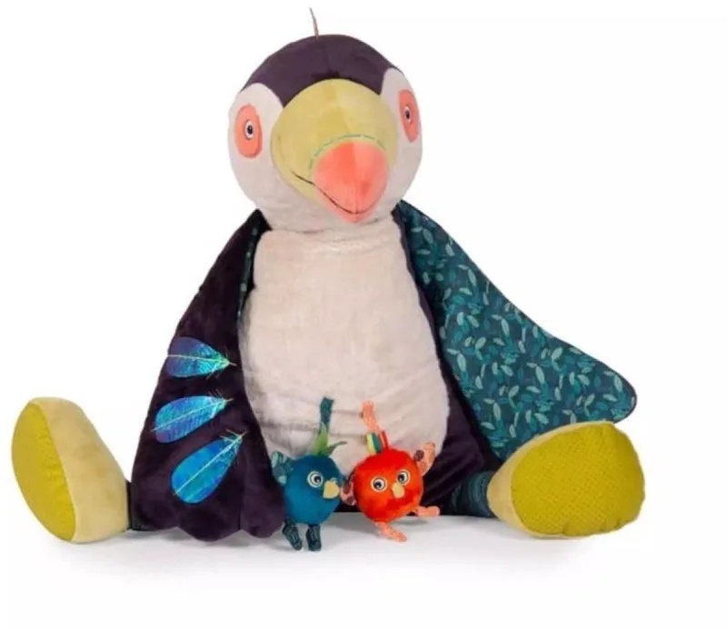 Mega Activiteitenknuffel Toekan från Moulin Roty i Flerfärgad – produktbild