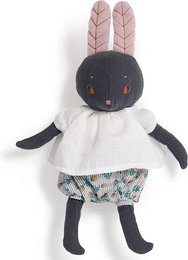 Moulin Roty Knuffel Konijn Lune 'Après la Pluie' från Moulin Roty i Grå – produktbild