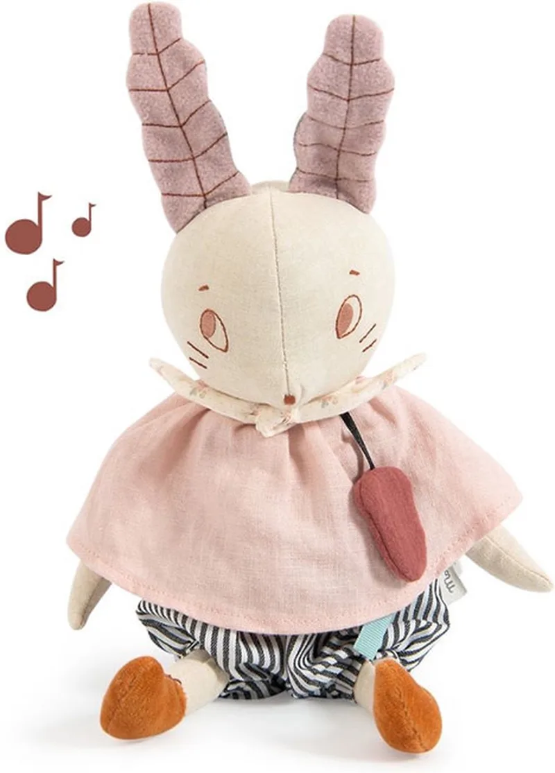 Moulin Roty Muziekknuffel Konijn 'Après la Pluie' från Moulin Roty i Brun – produktbild