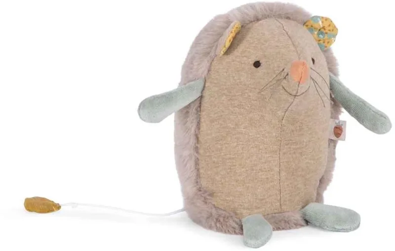 Muzikale Knuffel 'Egel' Trois Petits Lapins by Moulin Roty in Grey – product photo