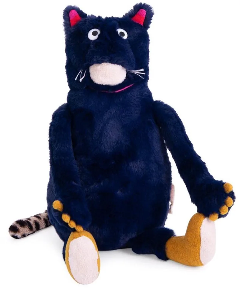 Zwarte Kat Chacha van 'Les Schmouks' van Moulin Roty in Zwart – productfoto