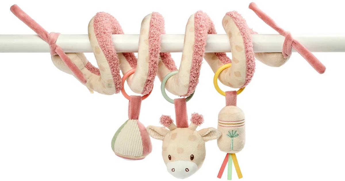 Activiteitenspiraal Baby Giraf Gina - Baby Speelgoed - Speelgoed voor Thuis of Onderweg - 25 cm från Nattou i Flerfärgad – produktbild