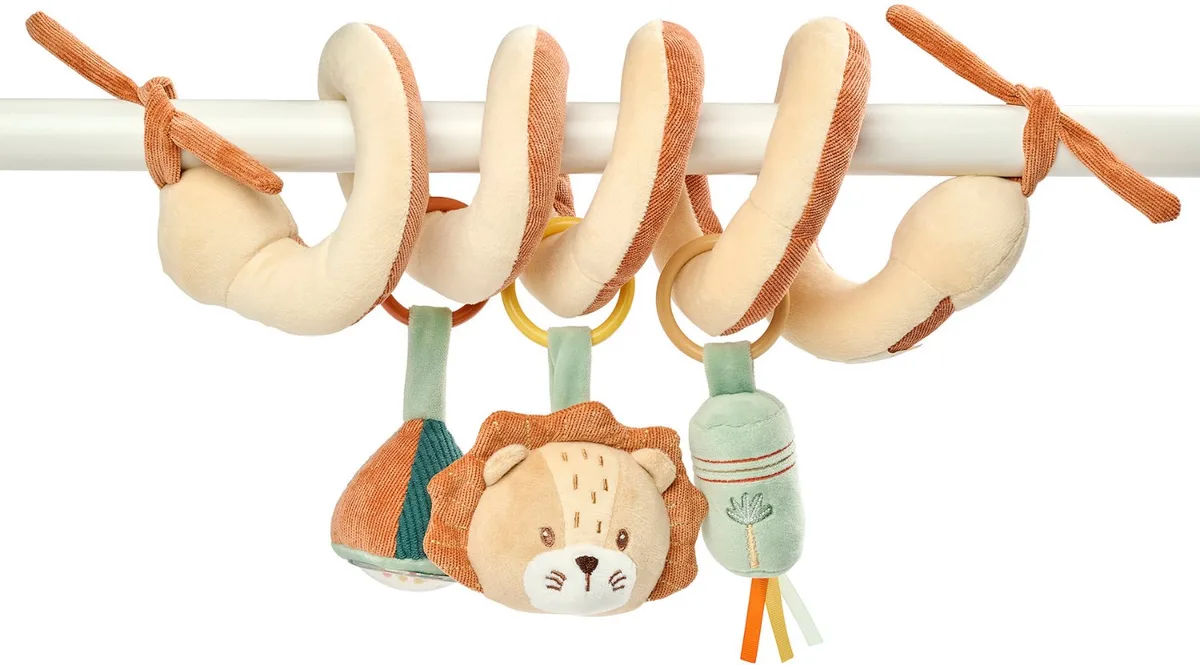 Activiteitenspiraal Baby Leeuw Léon - Baby Speelgoed - Speelgoed voor Thuis of Onderweg - 25 cm från Nattou i Flerfärgad – produktbild