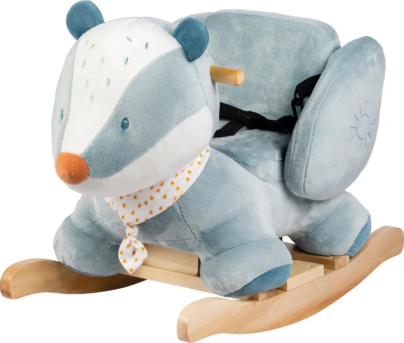 das Felix - Schommelpaard - Hobbelpaard - 59 x 45 cm från Nattou i Dusty Blauw – produktbild