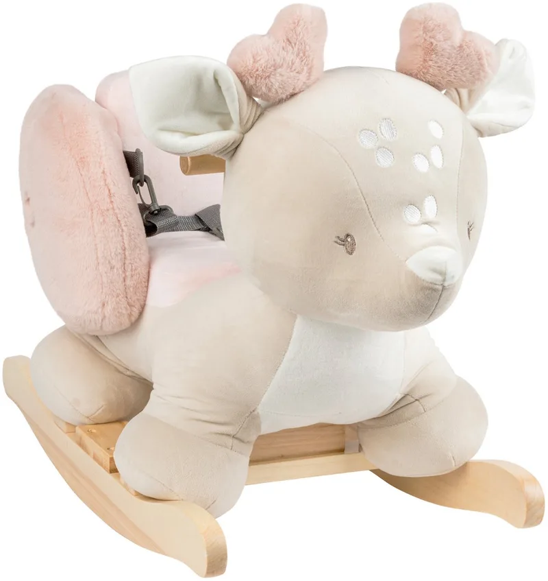 FanFan Hobbelpaard hertje - 59 cm - Schommelpaard - Baby Speelgoed by Nattou in Beige – product photo