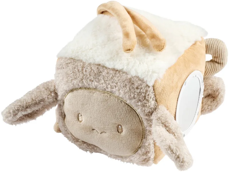Lapidou Zachte Activiteiten Kubus - 18 cm by Nattou in Beige – product photo