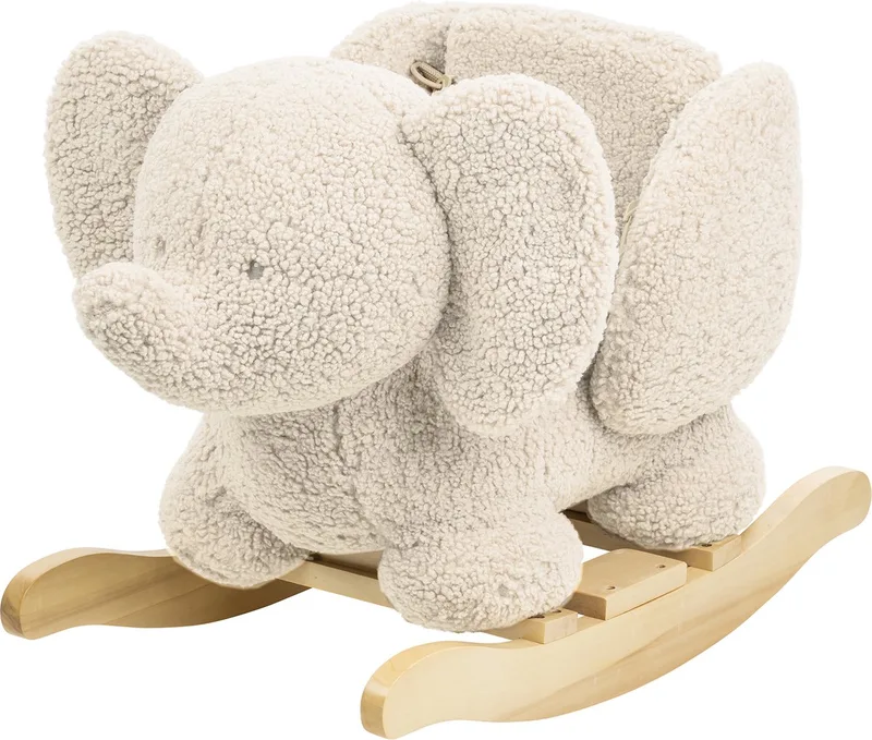 olifant Teddy - schommelpaard - Hobbelpaard - 59 x 45 cm - Ecru by Nattou in Ecru olifant – product photo