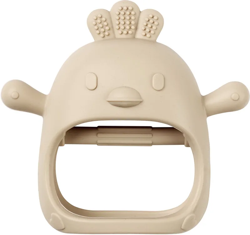 SILICONE Bijthandschoen - 11,5 cm från Nattou i Klei – produktbild