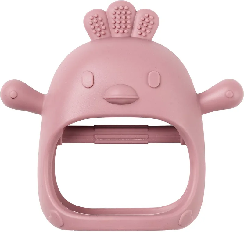 SILICONE Bijthandschoen - 11,5 cm från Nattou i Oudroze – produktbild