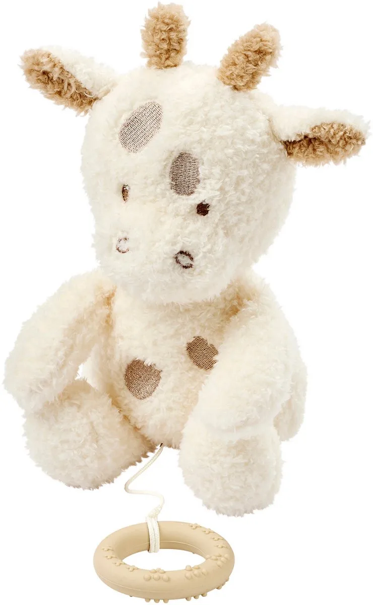TEDDY Muziekknuffel Baby Giraf - 25 cm - Zachte Knuffel met Muziek - Baby Cadeau från Nattou i Gebroken Wit – produktbild
