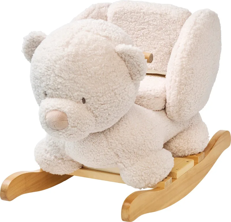 TEDDY Schommelpaard - Beer - 59 cm - Ecru by Nattou in Teddy ecru – product photo