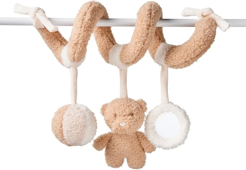TEDDY Speelspiraal boxspiraal - 20 cm by Nattou in Ecru Karamel – product photo