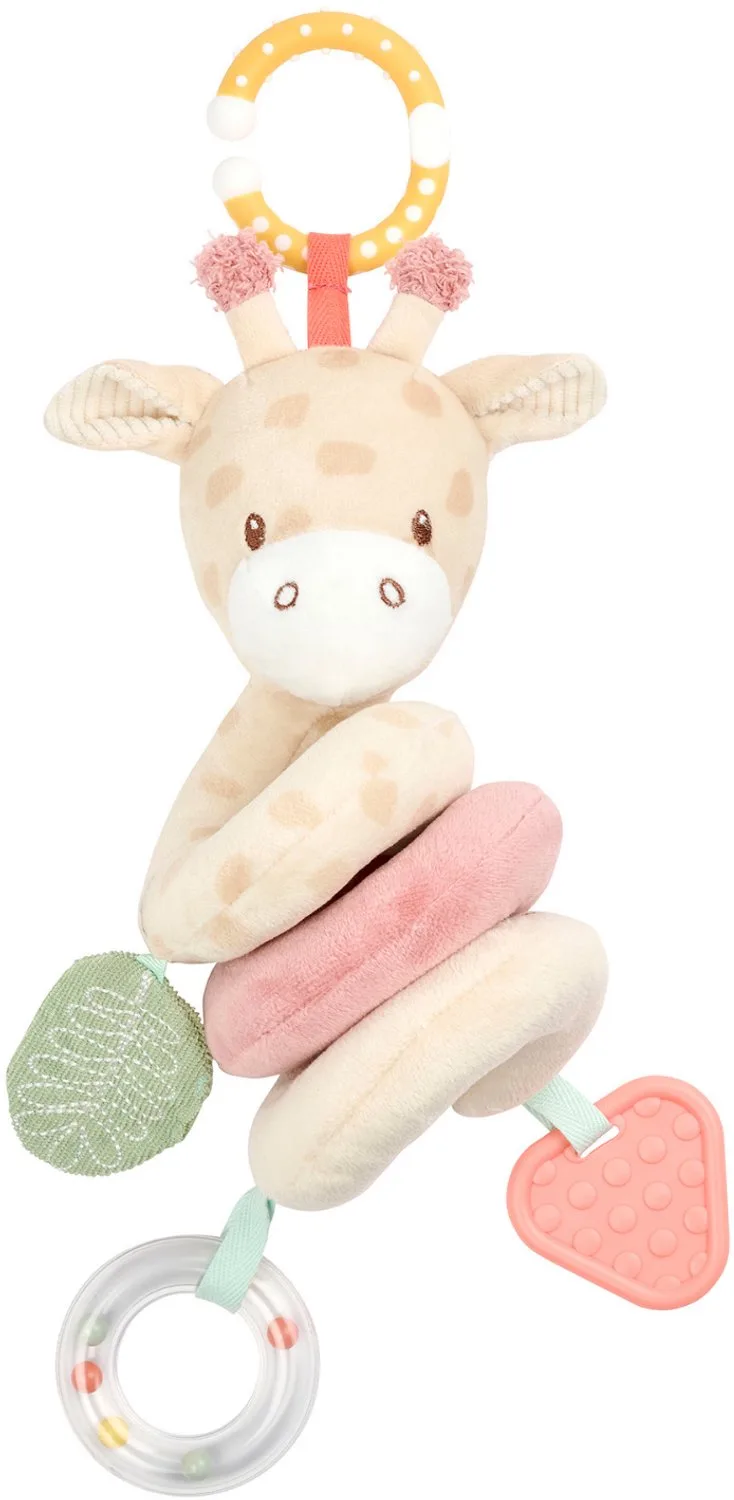 Verticale Activiteitenspiraal Baby Giraf Gina - Baby Speelgoed - Boxspiraal voor Thuis of Onderweg - 28 cm från Nattou i Flerfärgad – produktbild