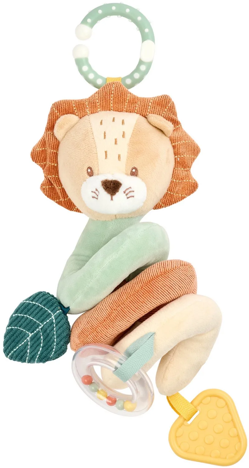 Verticale Activiteitenspiraal Baby Leeuw Léon - Baby Speelgoed - Boxspiraal voor Thuis of Onderweg - 28 cm von Nattou in Mehrfarbig – Produktfoto