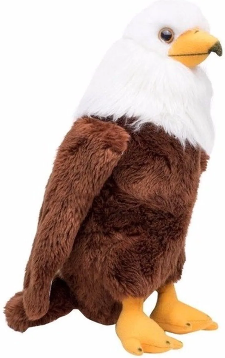Amerikaanse zeearend - bruin - 30 cm - pluche dieren knuffels - Roofvogels de Nature Planet en Multicolore – photo produit