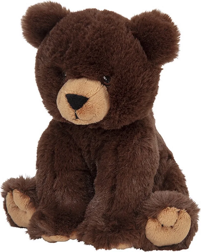 beer knuffel - bruin - stof/pluche - 16 cm - dieren - beren - teddybeer by Nature Planet in Multicolour – product photo