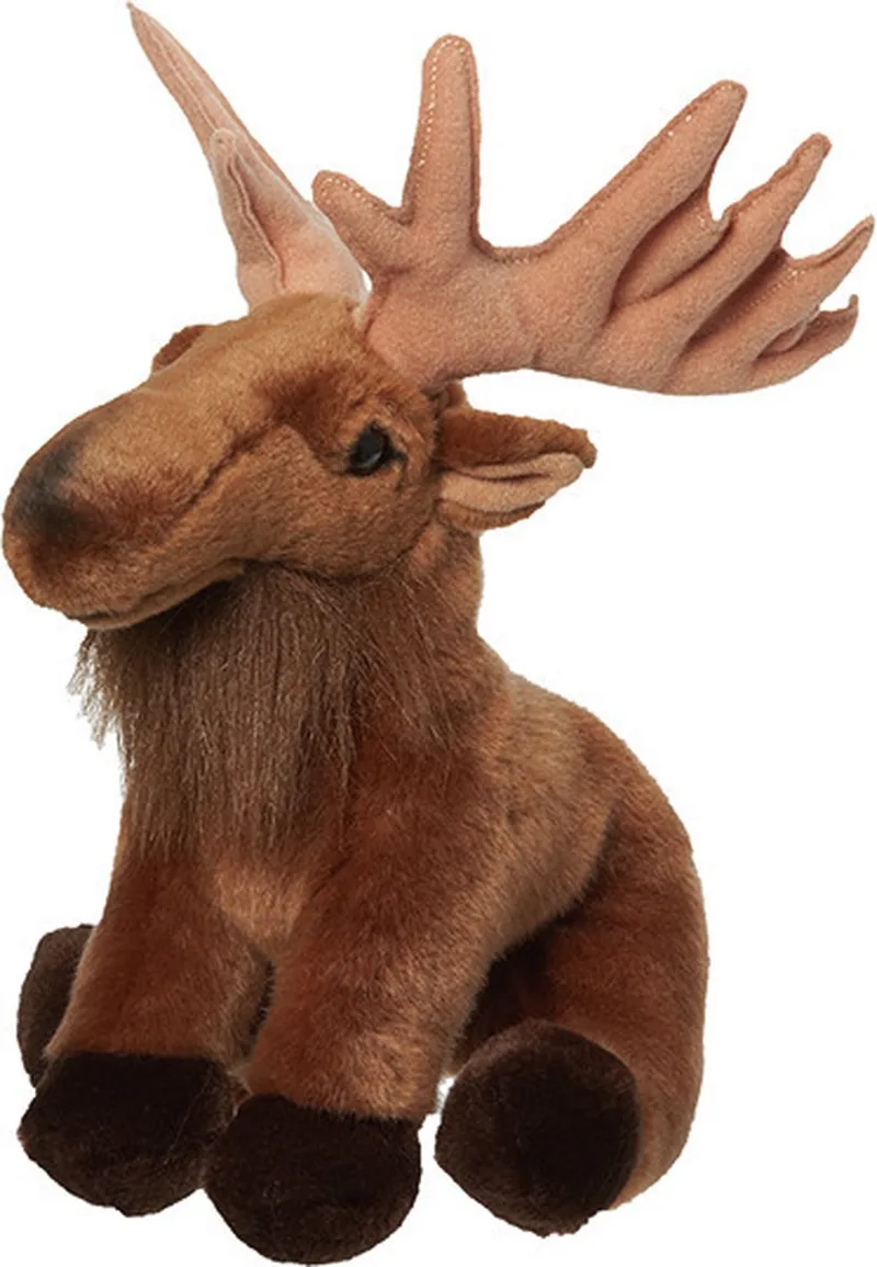 Eland knuffel - 26 cm - pluche - kerst knuffel - knuffeldier von Nature Planet in Mehrfarbig – Produktfoto