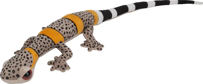 Gekko Hagedis knuffel - pluche - beige/geel - 112 cm - knuffeldier från Nature Planet i Beige – produktbild