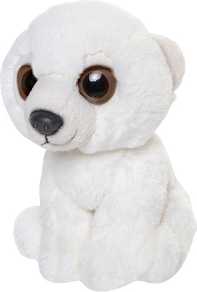 IJsbeer knuffel 13 cm - pluche - speelgoed - cadeau kinderen van Nature Planet in Meerkleurig – productfoto