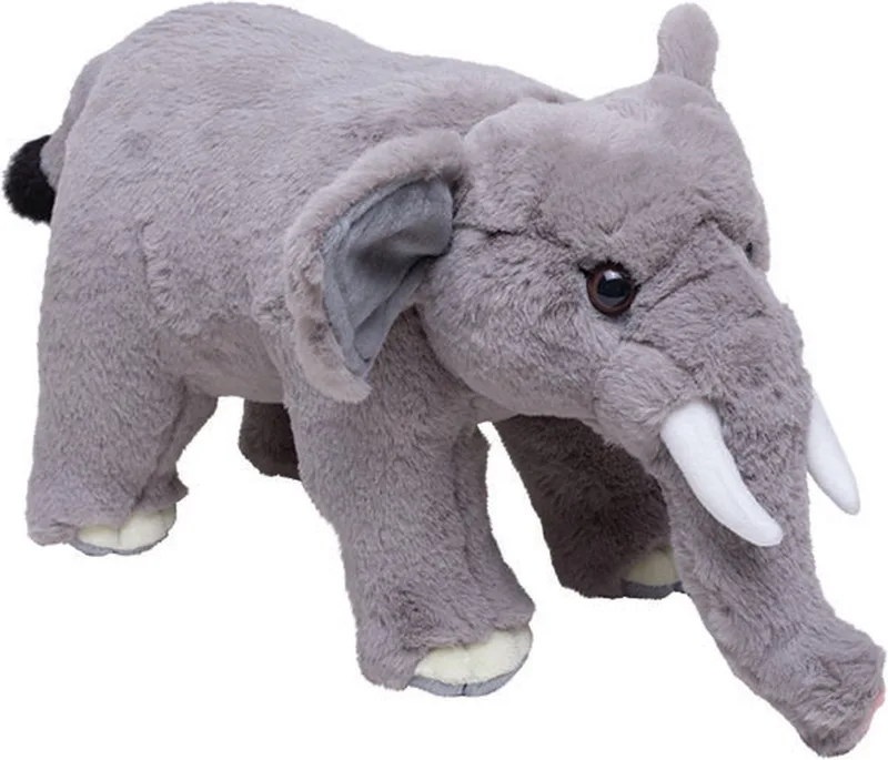 Indische Olifant pluche knuffeldier 45 cm - speelgoed - safari dieren - cadeau voor kinderen by Nature Planet in Multicolour – product photo