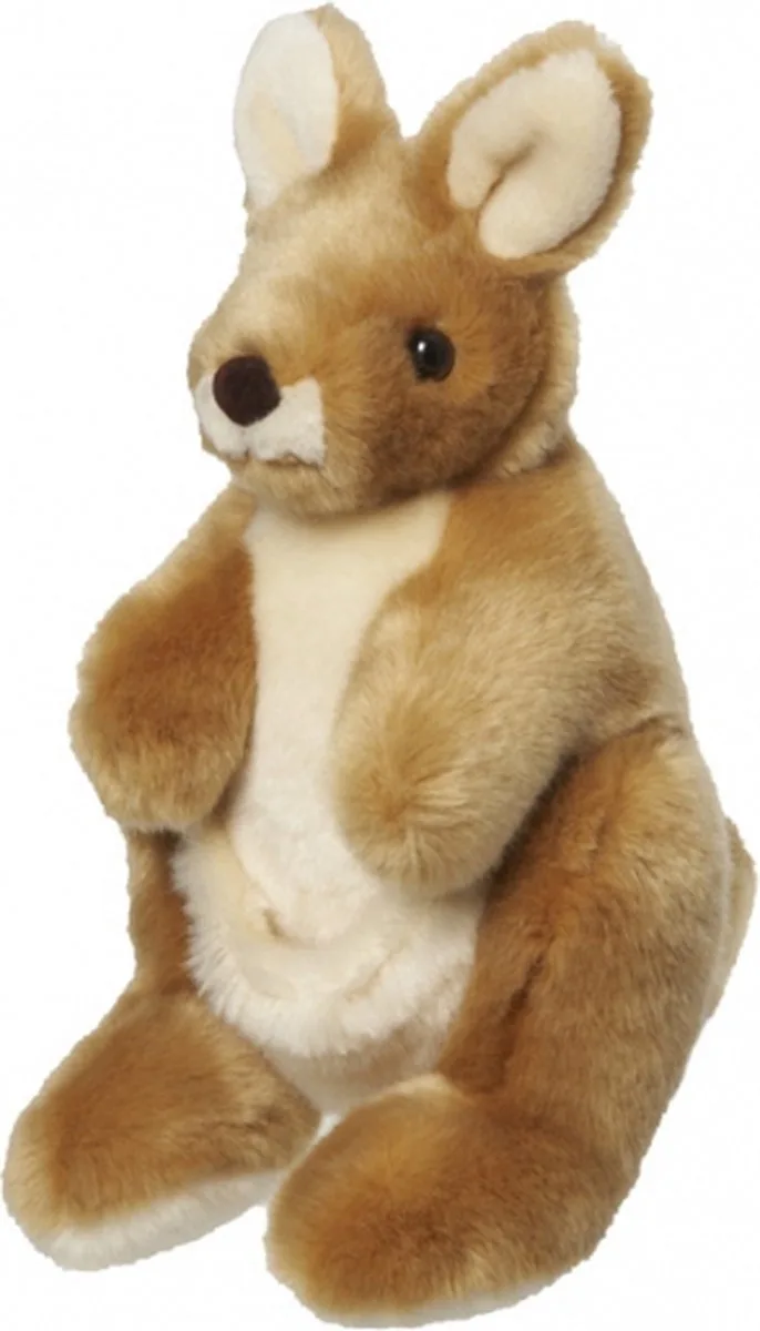 Knuffel kangoeroe 26 cm från Nature Planet i Flerfärgad – produktbild